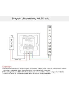 Light Dimmer Switch, LED Controller, Wall- Mounted Plastic Cover Touch Panel Switch for DC12V-24V 3528 2835 5050 Single Color Strip Lighting(RGB-Red, Green, Blue) - pzsku/Z483BFAB0F767E86FA7E5Z/45/_/1715674742/3afc3d69-baec-4dbd-b2a8-7fcb74e563f7