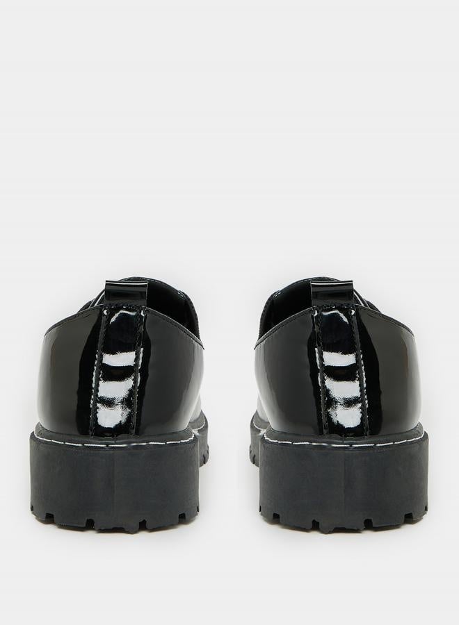 Styli Faux Leather Look Lace Up Shoes  - Image 4