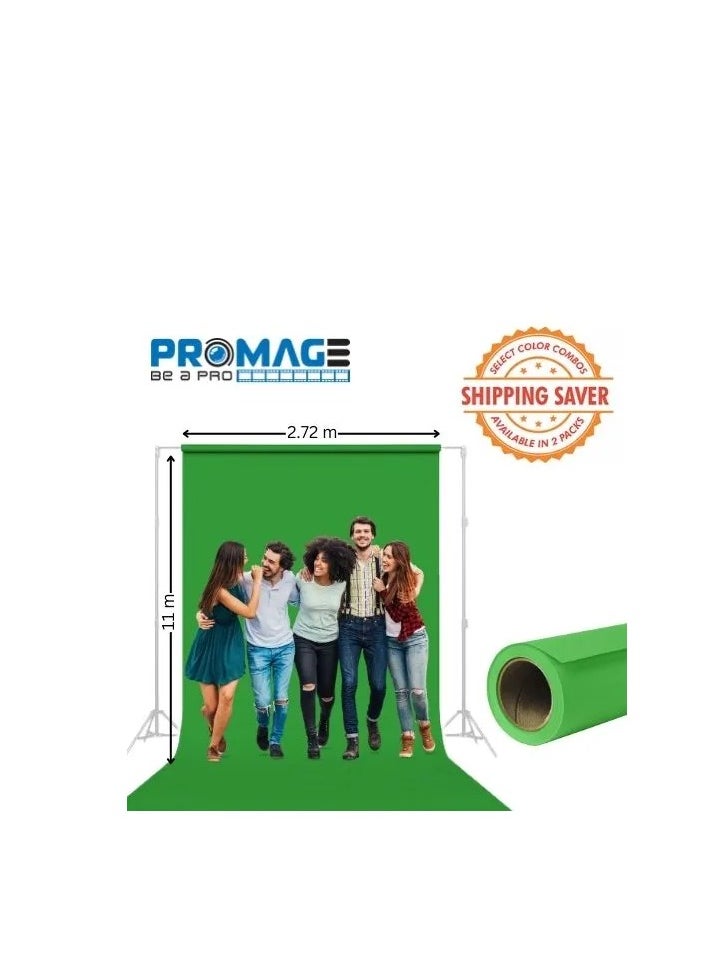 PROMAGE Promage PM-PB28 Snow Seamless Background Paper (2.72m x 11m) – Non-Reflective, Wrinkle-Resistant Backdrop for Photography & Video  - Image 3