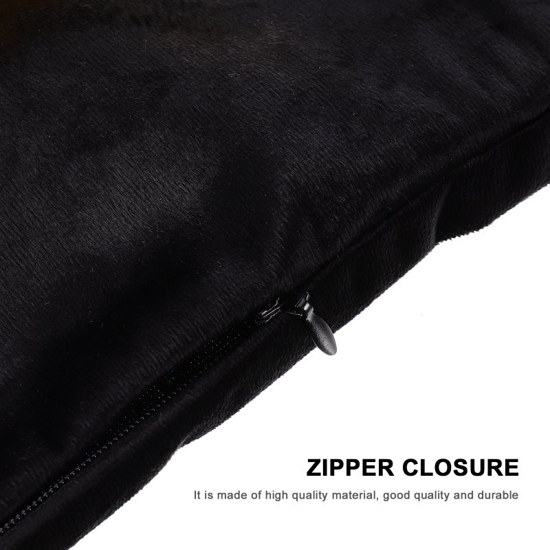 غطاء وسادة باللون البرنز الذهبي ، أكياس وسادات سوداء ، وسائد أريكة ، وغطاء وسادة ديكور المنزل - Image 2