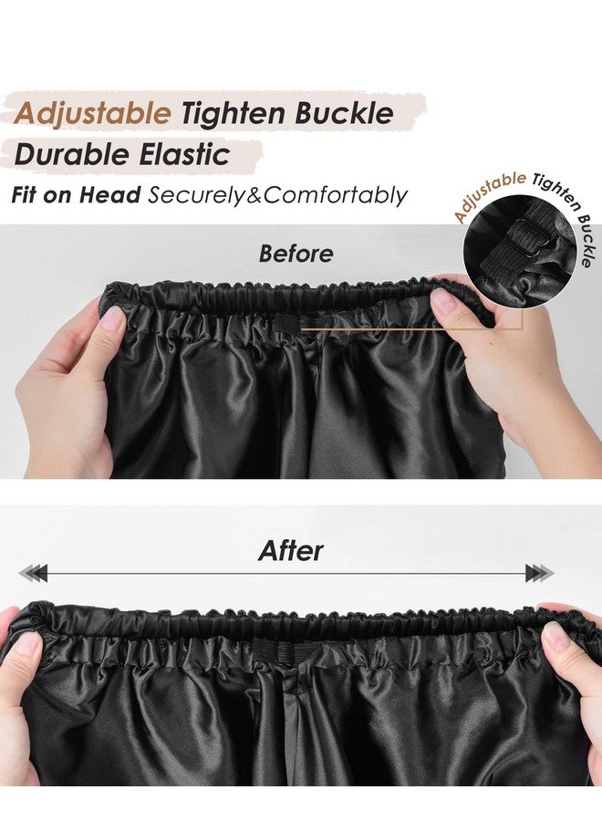 يانيبست بونيه طويل جديلة بونيه للنوم الساتان بونيه الحرير بونيه الشعر جديلة بونيه للنوم بونيه للنساء السود - Image 3