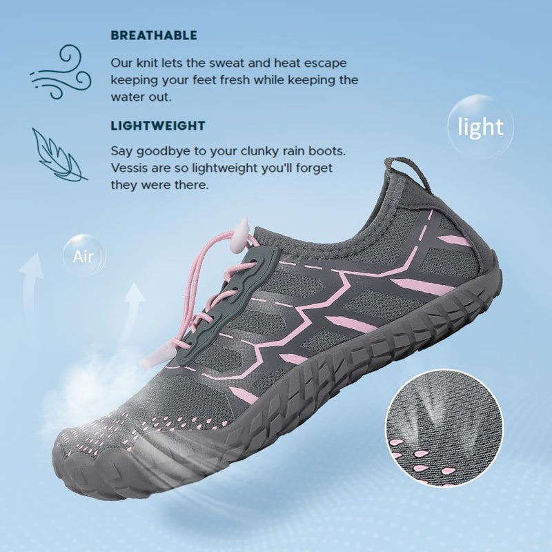 ziitop Water Shoes for Women Men Beach Shoe Women Swim Pool River Barefoot Shoes Quick Dry Slip-on for Pool Beach Surf Water Park Yoga - Image 3