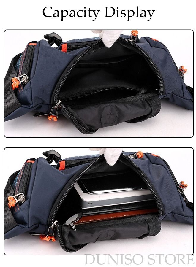 DUNISO Compact Sling Bag for Men, Waterproof Crossbody Bag Chest Bag Shoulder Backpack with Buckle, Waist Bag Everyday Carry Bag for Travel, Work, Sport - Image 5