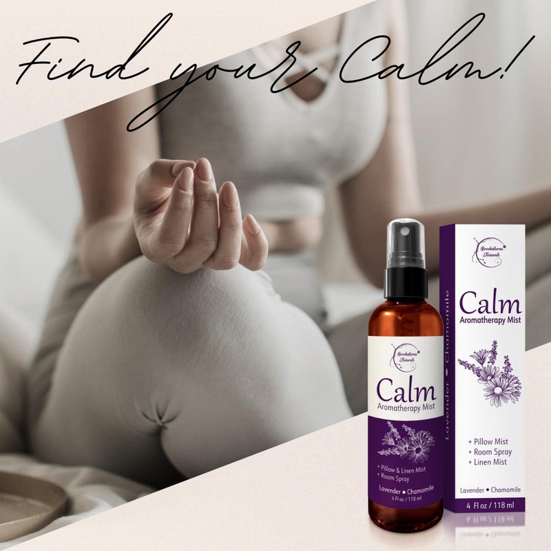 brookethorne naturals Calm Aromatherapy Mist with Lavender & Chamomile Essential Oil. Natural Sleep & Pillow Spray, Room & Linen Mist. Lavender Spray Air Freshener for Relaxation & Sleep - Brookethorne Naturals  - Image 3