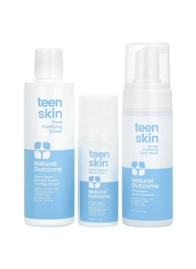 natural outcome Natural Outcome, Teen Skin, Everyday Face Kit, 3 Piece Kit  - Image 1