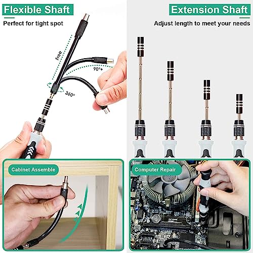 Zaptec 115 in 1 Precision Screwdriver Set Magnetic Tool Kit With Case for Repair - iPhone, Toys, Mobile, Computer, Laptop, Game Console, Tablet & Electronics (Grey) - Image 4