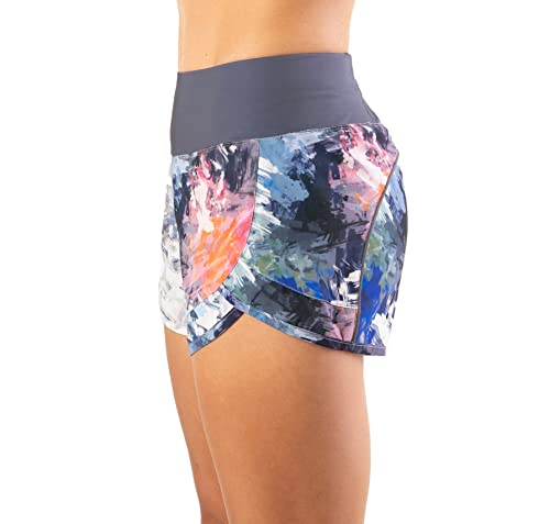 Tough Mode Womens 3" Lightweight Running WOD Volleyball Shorts Workout Mesh Liner Zip Pocket - Image 2
