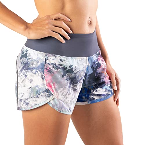 Tough Mode Womens 3" Lightweight Running WOD Volleyball Shorts Workout Mesh Liner Zip Pocket - Image 1