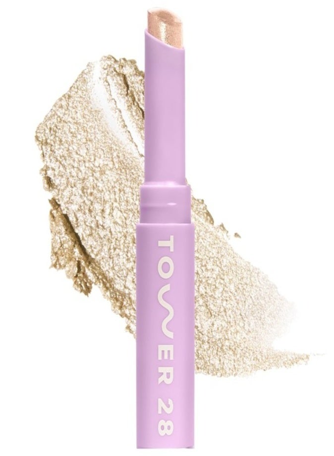 Tower 28 Beauty GoGo Cooling Shimmer 8H Eyeshadow Stick 2.8g – Chateau Long-Wear Shimmer Eye Color - Image 1