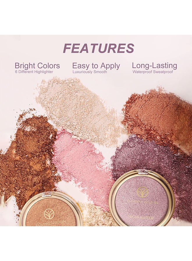يونج فيجن بودرة مكياج هايلايتر ، مصنوعة من مكونات عالية الجودة ، بلطف على البشرة وتوفر ثباتا طويل الأمد ، مناسبة تحت المكياج مع لمسة نهائية طويلة الأمد 02 - Image 4
