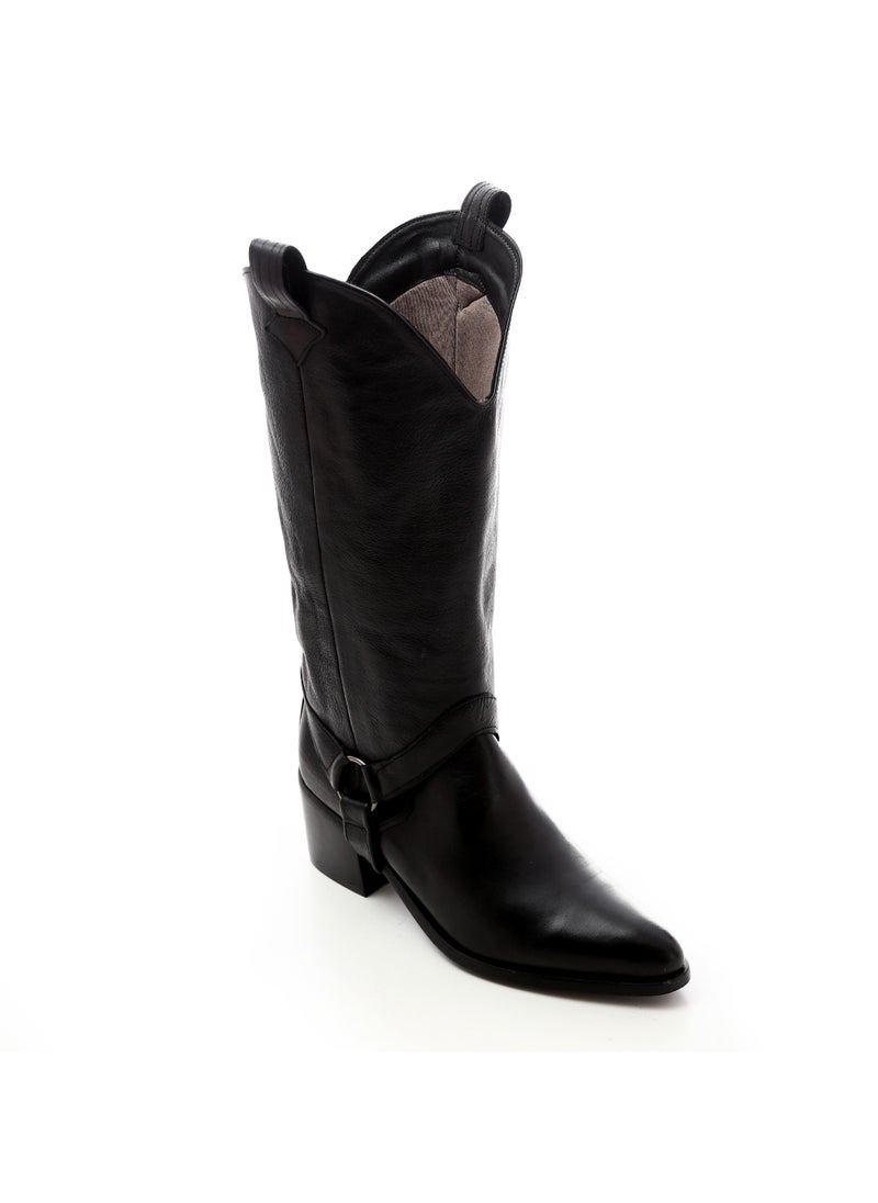 Mr.joe Mid-Calf and half Triangular Cowboy Boots For Women (3828)  - Image 1