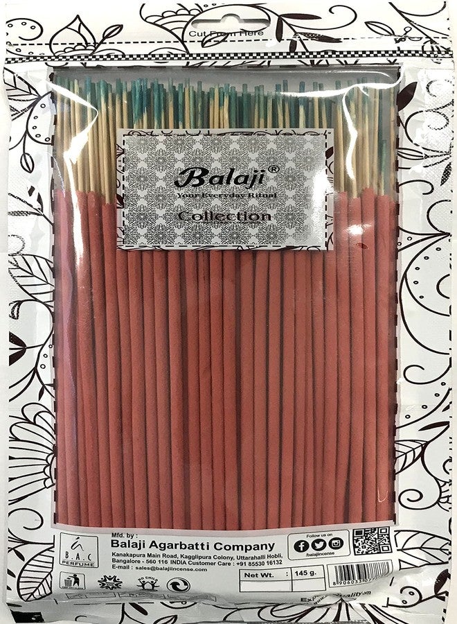Balaji - Finest Colour Incense Sticks 145 Grams Pack - (Red Rose) - Image 2