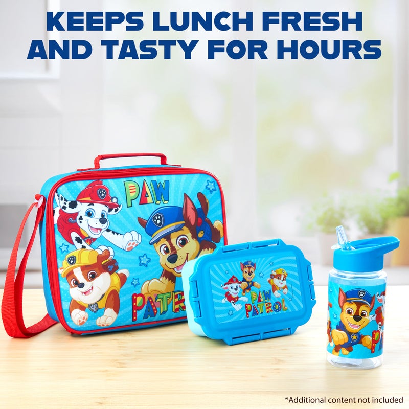 Get Trend Paw Patrol Water Bottle Lunch Box Lunch Bag Kids Set 3 Pcs Insulated Snack Bag for School Travel Gifts for Kids (Blue Paw Patrol) - Image 5
