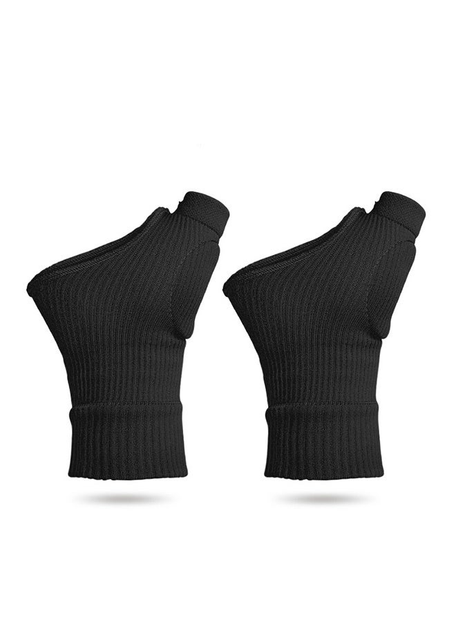 1 Pair Gel Thumb Wrist Support Brace, Nylon Breathable Compression Arthritis Gloves, Wrist Brace Compression Sleeves for Thumb Arthritis Carpal Tunnel Tenosynovitis - Image 1