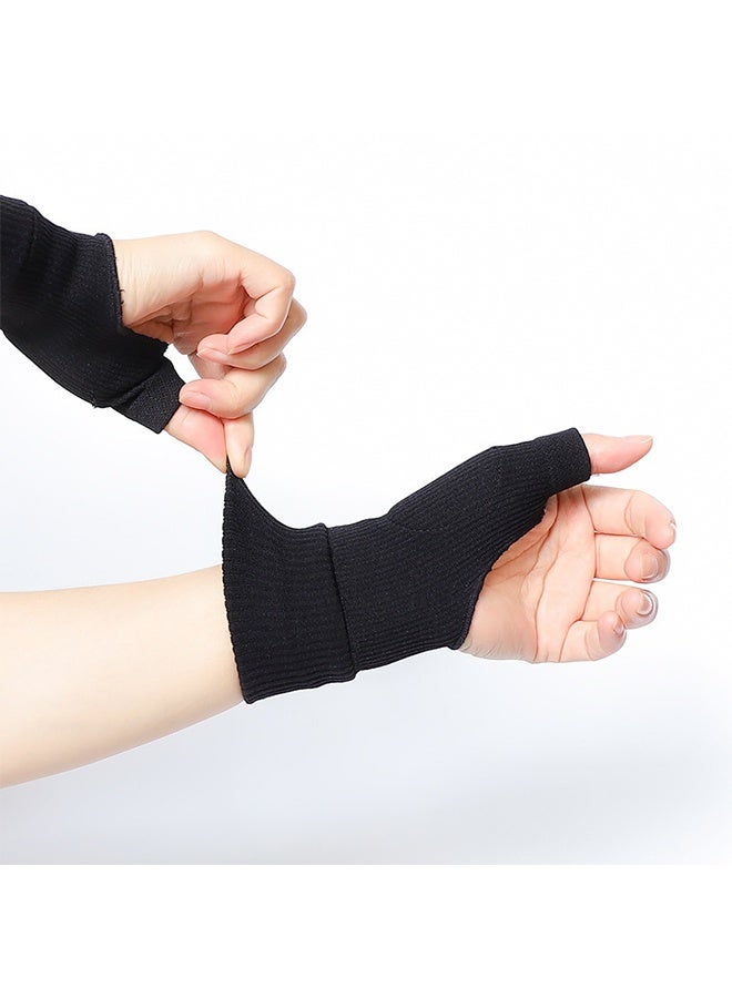 1 Pair Gel Thumb Wrist Support Brace, Nylon Breathable Compression Arthritis Gloves, Wrist Brace Compression Sleeves for Thumb Arthritis Carpal Tunnel Tenosynovitis - Image 4