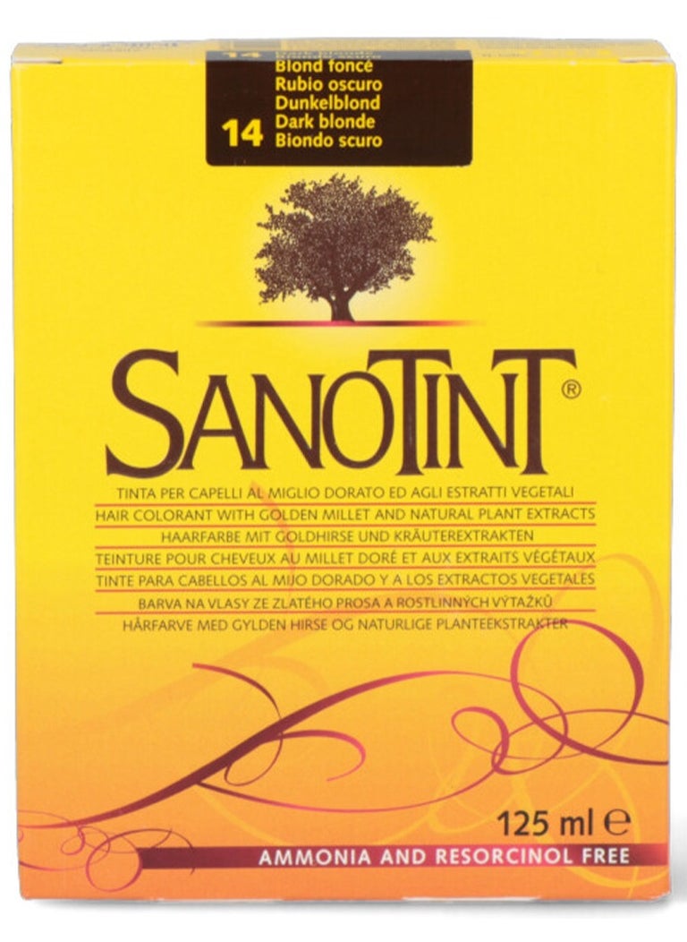 Sanotint Classic Hair Color Dark Blonde 14 - Natural Permanent Hair Dye, 125 ml  - Image 2