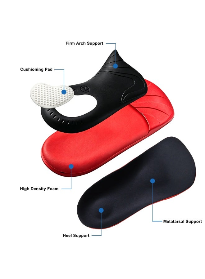 ORIGFIT Comfort 3/4 Arch Supports Shoe Insoles for Flat Feet - Heavy Duty Insert with Cushion for Heel Pain, Overpronation, Working, Walking and All Day Standing - Image 5