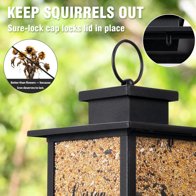 Urllinz Memorial Bird Feeders for Outdoors, Sympathy Gifts for Loss of Loved One Dad Mom, Remembrance Condolences Bereavement Memorial Gift Idea, Funeral Condolence in Loving Memory - Image 3