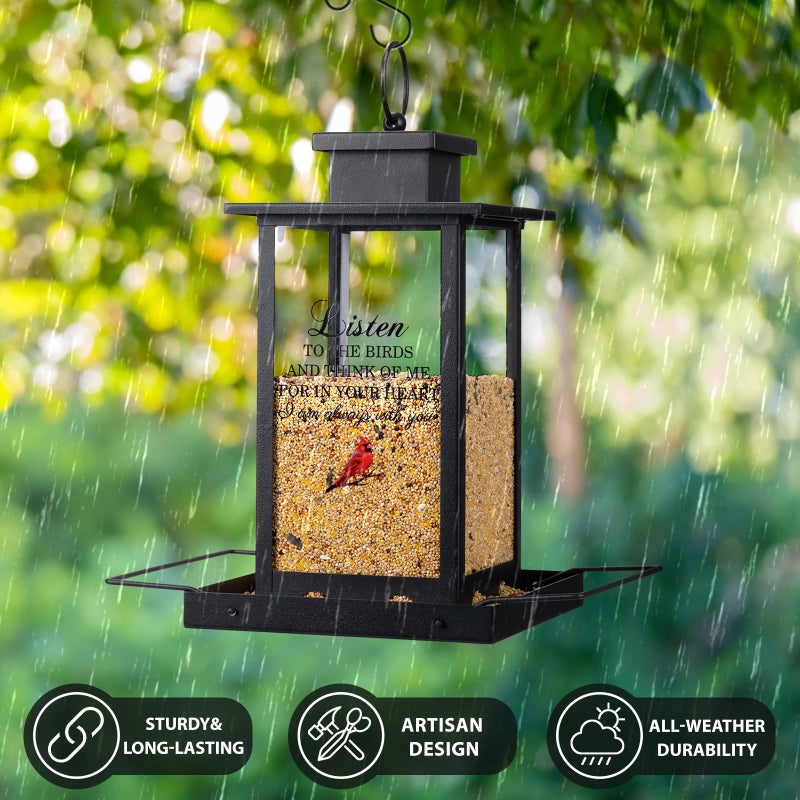 Urllinz Memorial Bird Feeders for Outdoors, Sympathy Gifts for Loss of Loved One Dad Mom, Remembrance Condolences Bereavement Memorial Gift Idea, Funeral Condolence in Loving Memory - Image 2