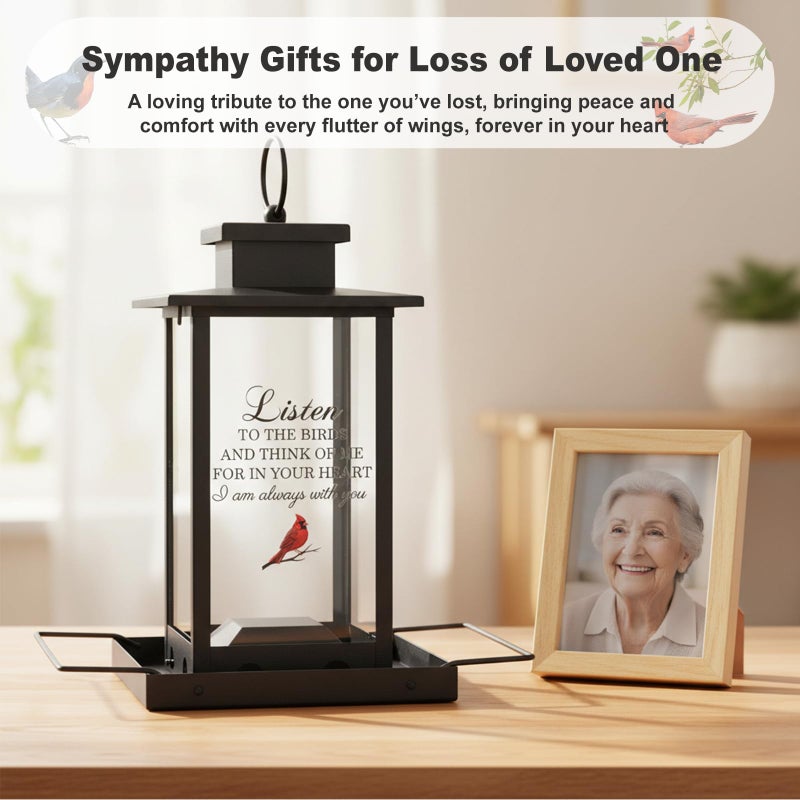 Urllinz Memorial Bird Feeders for Outdoors, Sympathy Gifts for Loss of Loved One Dad Mom, Remembrance Condolences Bereavement Memorial Gift Idea, Funeral Condolence in Loving Memory - Image 5