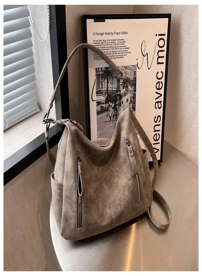 Mastyle® Pu Leather Square Shape Handbag | Zipper - Color: Khaki - Image 5