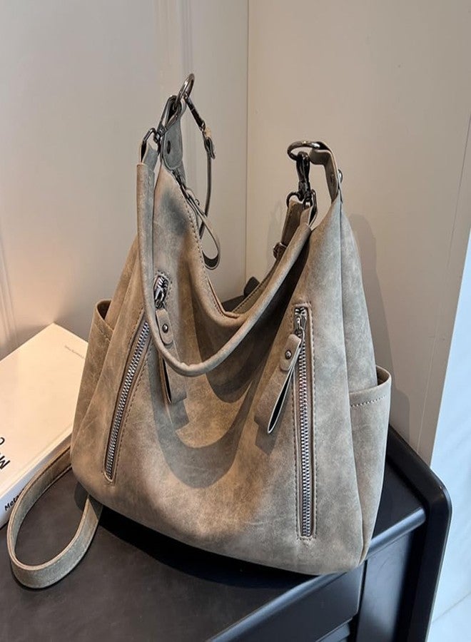 Mastyle® Pu Leather Square Shape Handbag | Zipper - Color: Khaki - Image 3