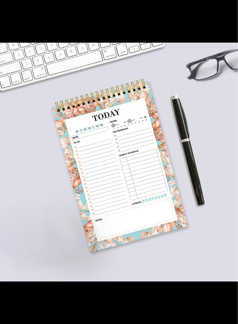 Daily Planner Pad with Schedule - 52 Sheets Daily to do list notepad, To Do Daily Notepad Planner, Daily Note Pad, 14.5x21.2cm