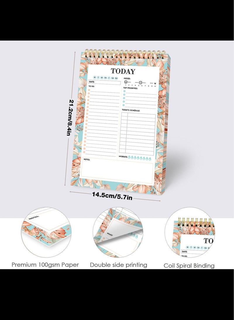 Daily Planner Pad with Schedule - 52 Sheets Daily to do list notepad, To Do Daily Notepad Planner, Daily Note Pad, 14.5x21.2cm
