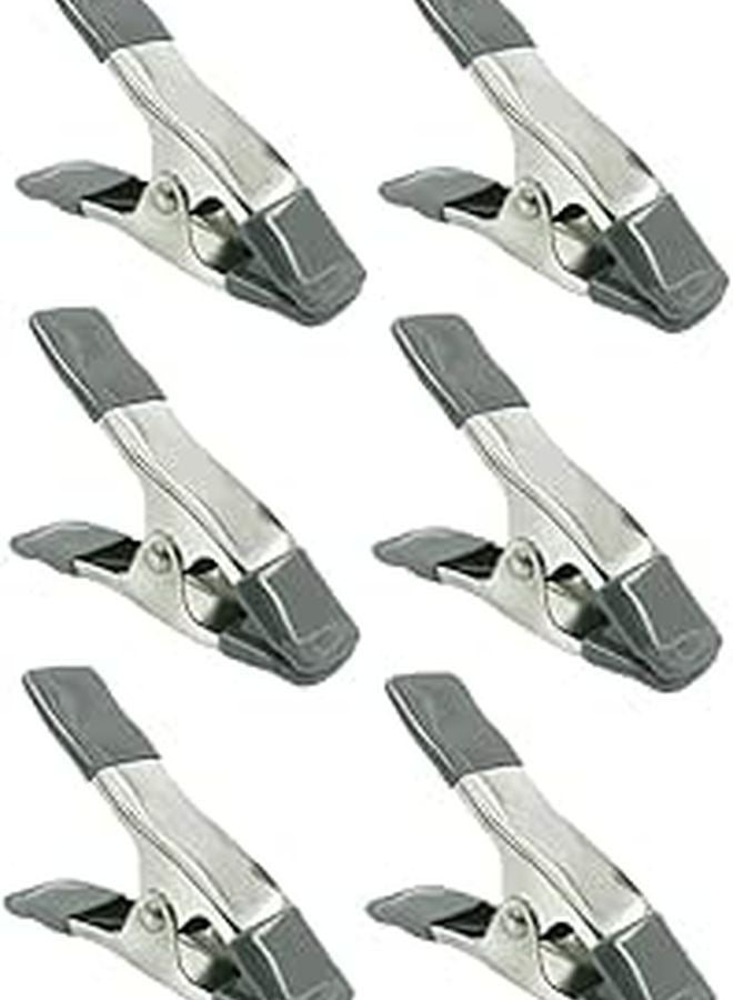 Heavy Duty Spring Clamps 6 Pack for Photography Crafts and Carpentry Strong Sturdy - Image 1