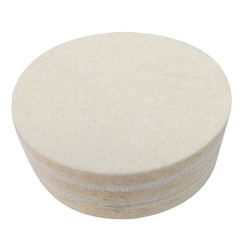 DIY Crafts Wool Felt Disc Polishing Pads and Backing Pad with Drill Adapter Kit to Grind and Polish Glass Plastic Metal Marble Car Body Polishing Shining (1 Set Pack, 7" inch Kit/Set) - Image 4