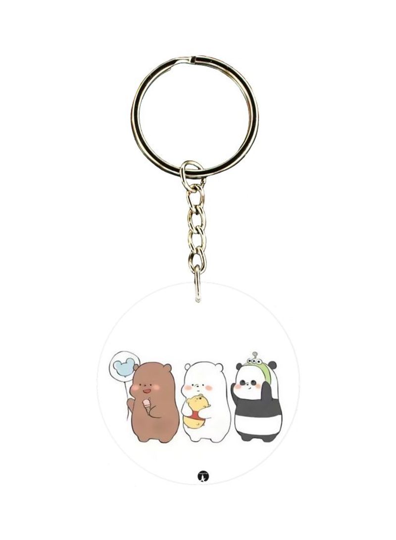 Panda Printed Keychain