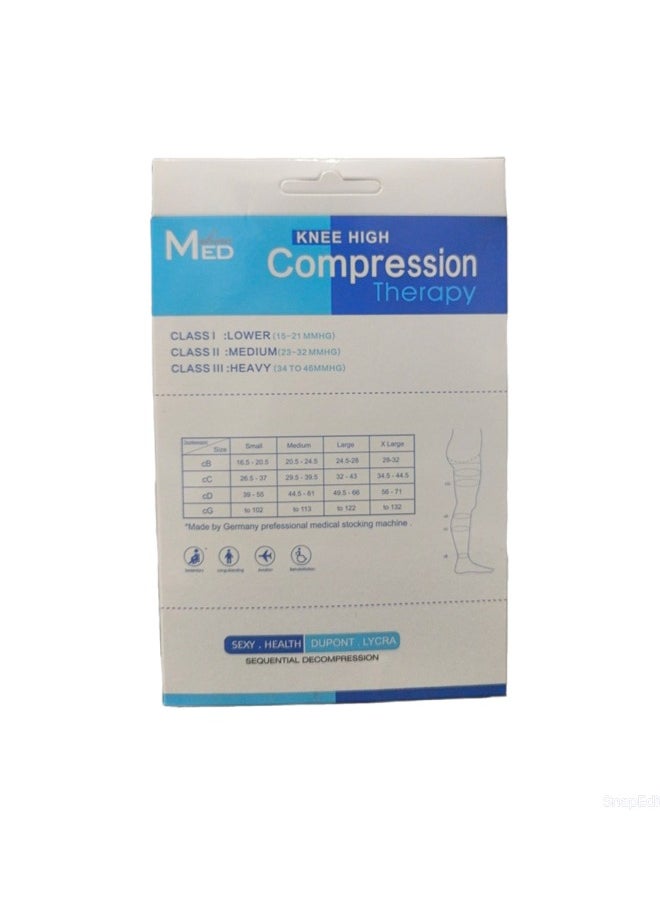 AdvanceMed - Knee High Compression Therapy - XL Size - Image 1
