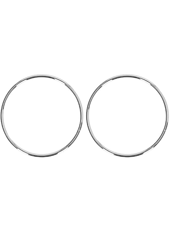 Purse Handle, 2 Round Metal Handles Handbag Ring Buckle Bag Handle Hardware Wire for Luggage Hardware Accessories(White)  - Image 1