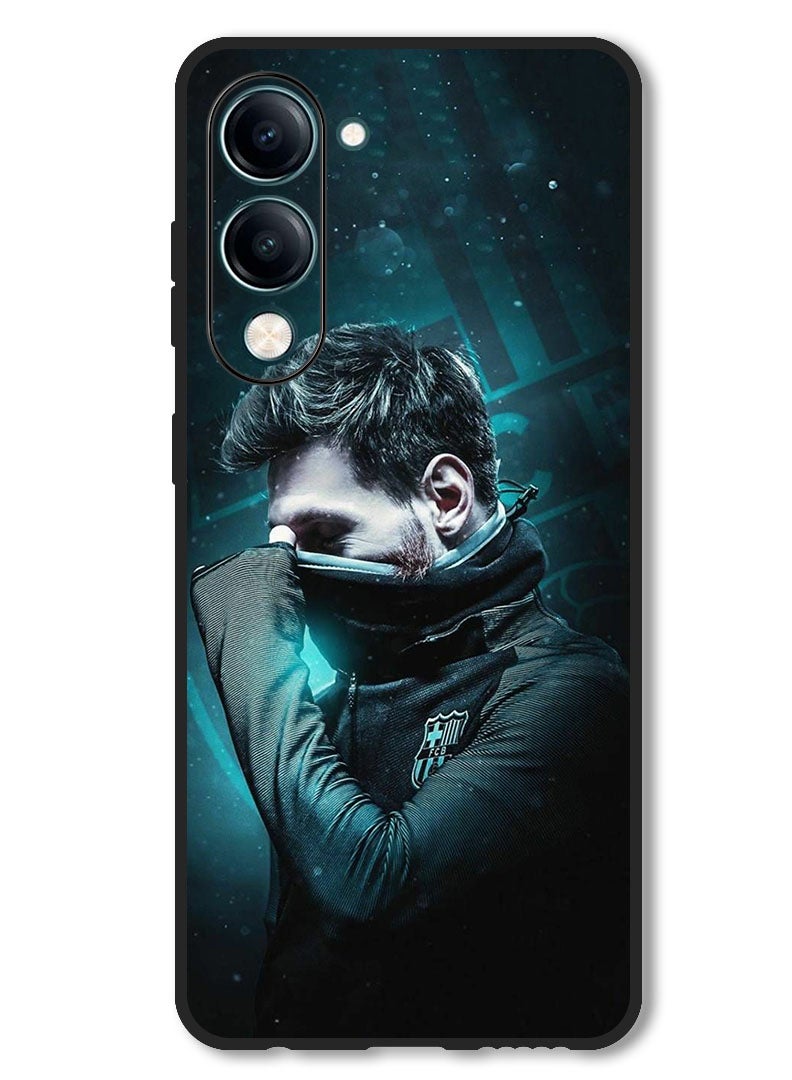 Theodor Case Compatible with Vivo Y29s Protection Shockproof Bumper Cover Messi (5) - Image 1