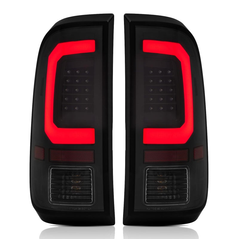 corkiauto LED Tail Lights Assemble Compatible with1997-2003 Ford F150,1999-2007 Ford F250 F350 Superduty Driver and Passenger Side, Smoke Lens - Image 1