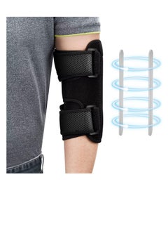 Excefore Elbow Brace, Comfortable Night Elbow Support, Adjustable Elbow Stabilizer, for Sleep Elbow Splint, with 2 Removable Metal Splints for Cubital Tunnel Syndrome, Tendonitis, Ulnar Nerve, Tennis  - Image 1