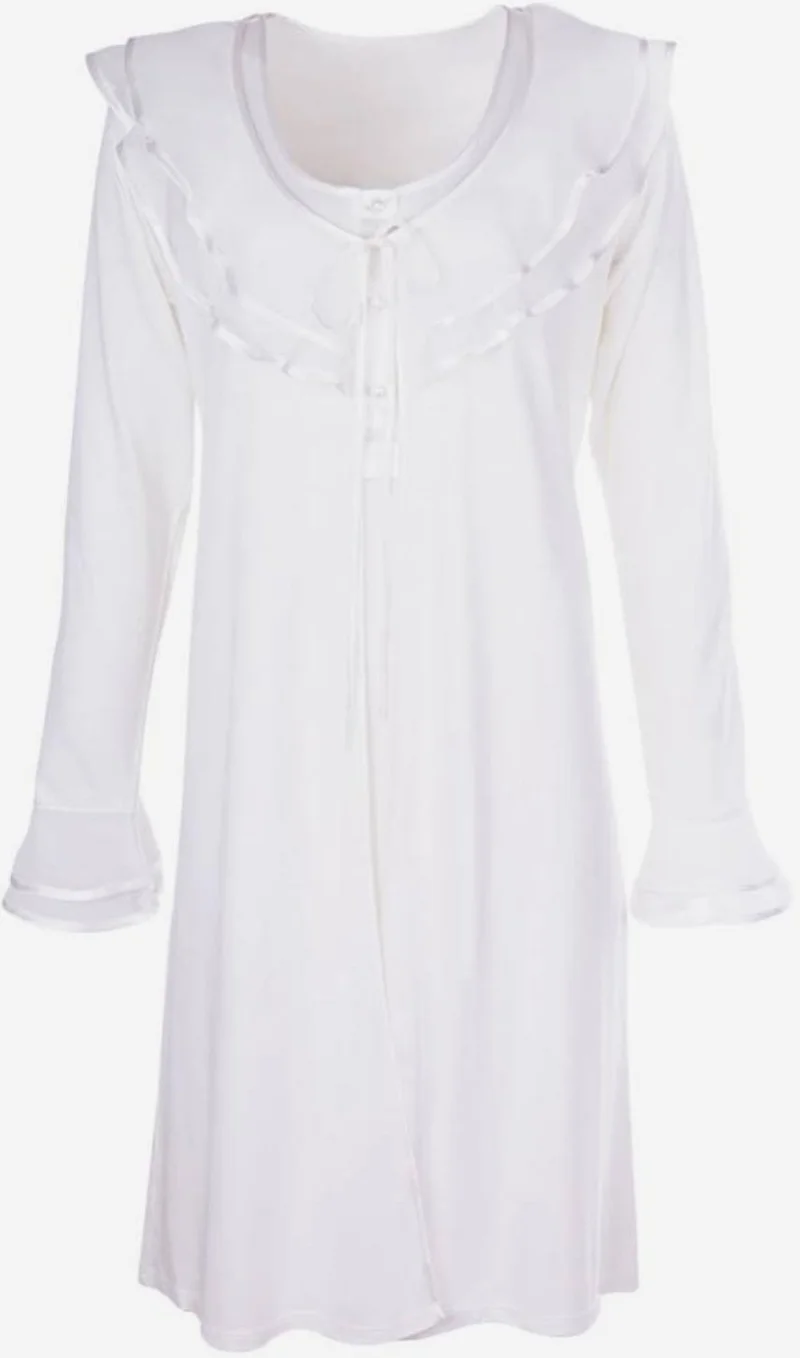 اي يلديز 3415 Ecru Maternity Nightgown Dressing Gown Set