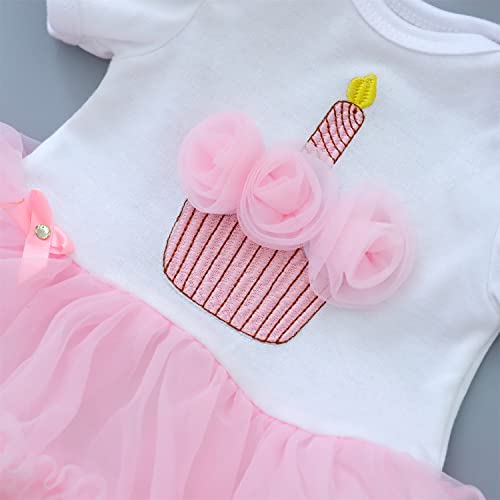 MAIHAO Reborn Baby Dolls Clothes Baby Dolls Dresses for 17-22 Inch Newborn Baby Doll Girl, Baby Doll Clothes Outfit Accessories fit 17-22 Inch Baby Doll Skirts (Pink Crown Dresses) - Image 3