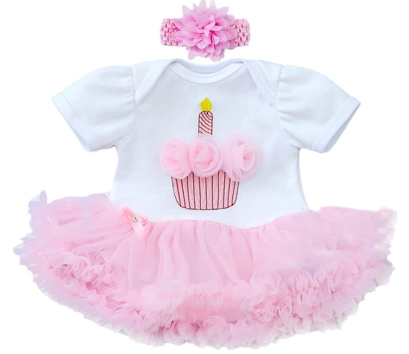 MAIHAO Reborn Baby Dolls Clothes Baby Dolls Dresses for 17-22 Inch Newborn Baby Doll Girl, Baby Doll Clothes Outfit Accessories fit 17-22 Inch Baby Doll Skirts (Pink Crown Dresses) - Image 1