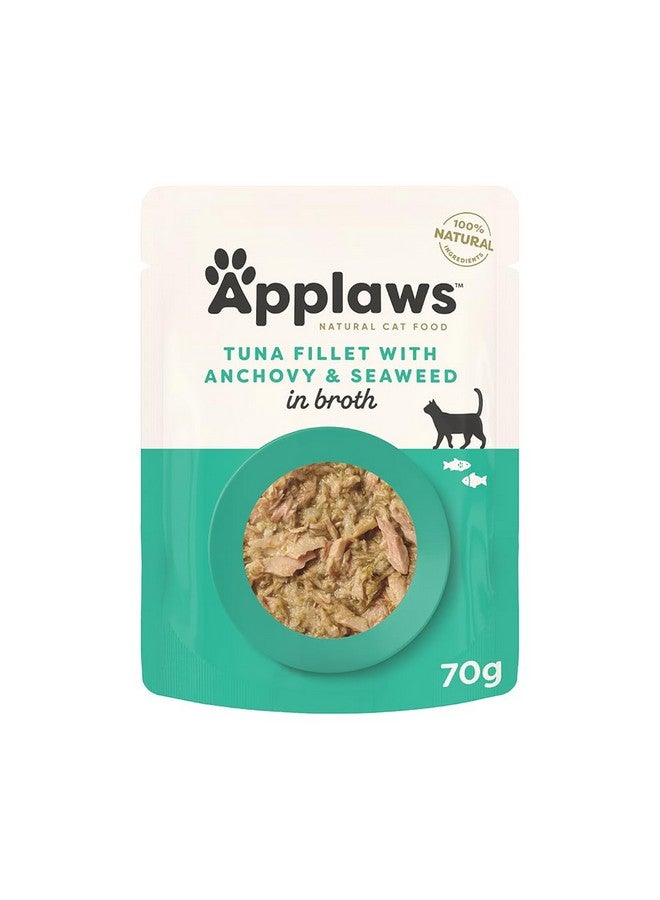 Applaws Adult Premium Cat Wet Food 70G Tuna Fillet With Whole Anchovy In Broth (Pack Of 12) - Image 2