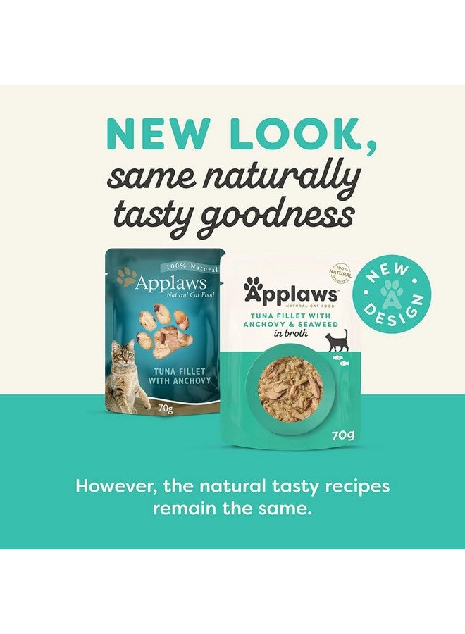 Applaws Adult Premium Cat Wet Food 70G Tuna Fillet With Whole Anchovy In Broth (Pack Of 12) - Image 5