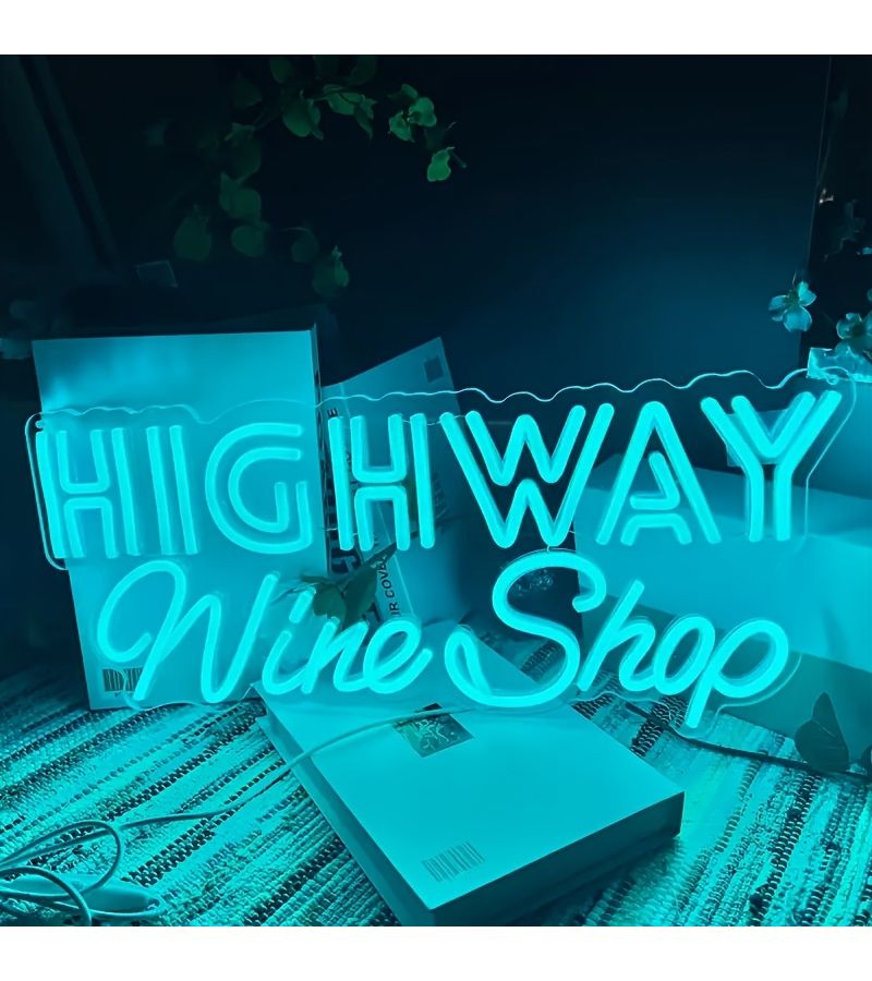 Personalized Lemon Yellow Neon Sign USB Powered Wall Mount Home Decor - Image 1