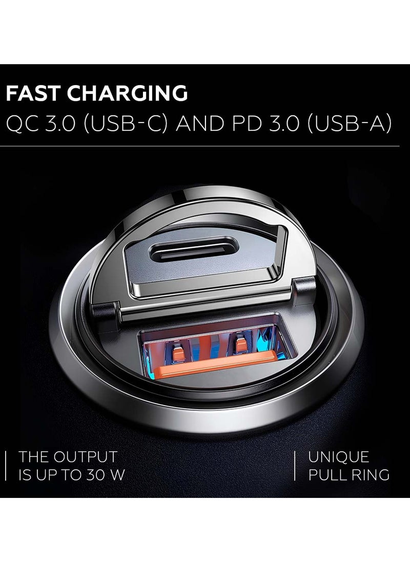 AMROAH USB C Car Charger Adapter 60W Double Port 12-24V, Lighter USB A Charger for Auto Fast Charging Phone Tablet Charge for iPhone Pro Max iPad Pro Samsung Galaxy Xiaomi Pixel  - Image 4