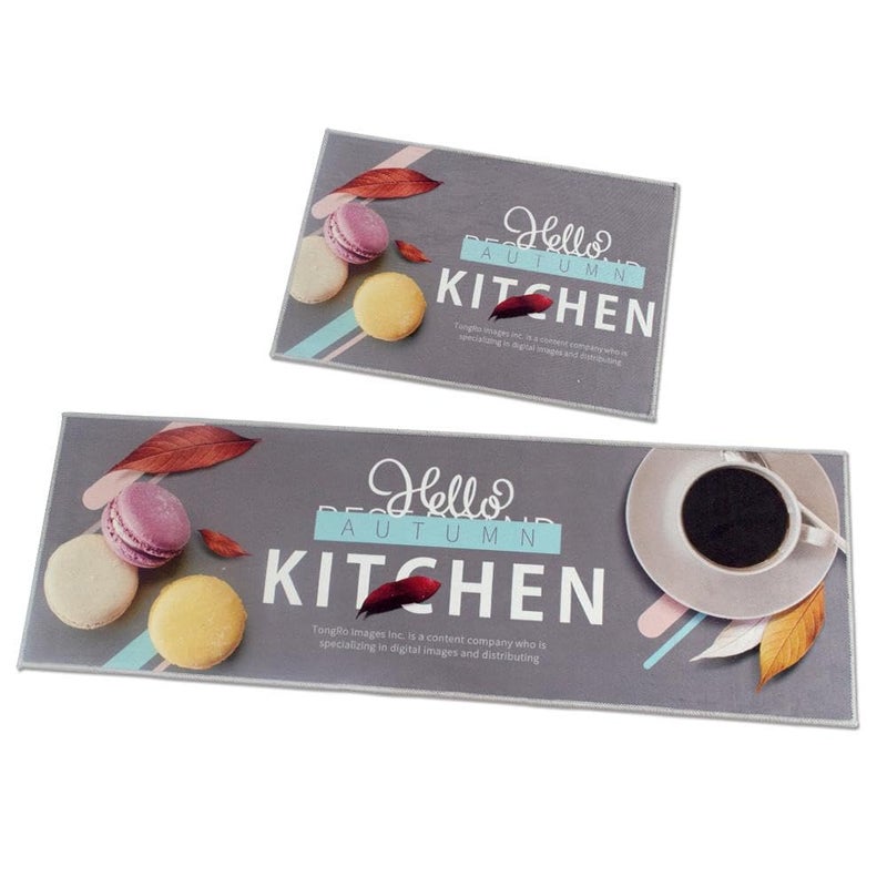 Home-Cloud Velvet kitchen mat 6mm Fruit Printed Thick Anti Slip, Washable, Big Size, Printed, Designer Folding kitchen mat for Floor Home Bedroom Standard size (40 x 120 cm 40 x 60 cm), Rectangular - Image 5