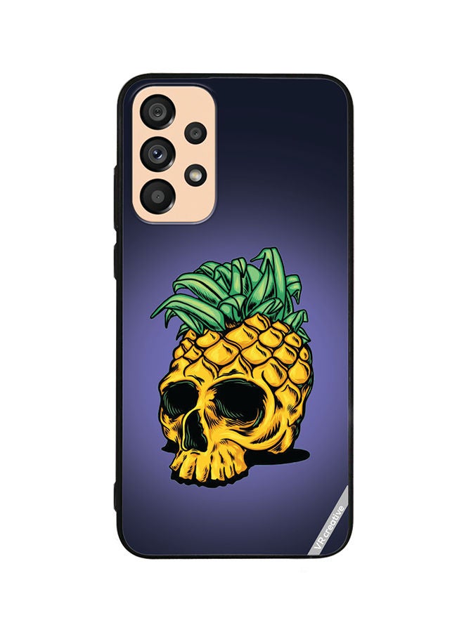 VR CREATIVE Protective Case Cover For Samsung Galaxy A53 5G Pineapple Skull Design Multicolour - Image 1