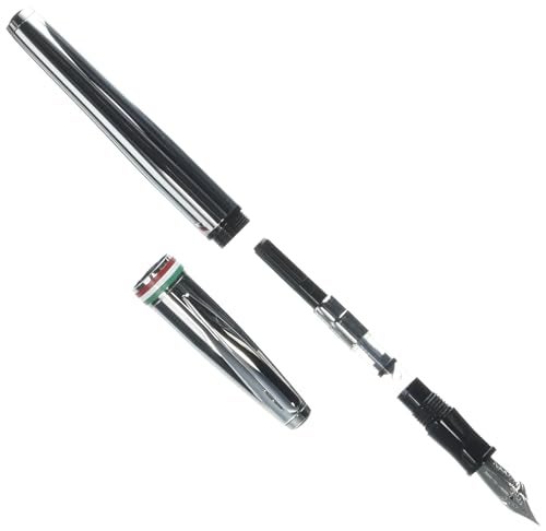 Monteverde قلم حبر سائل مونتيفيردي الولايات المتحدة ألدو دوماني إيطاليا - كروم مرآة - قلم كتابة فاخر - تصميم إيطالي - حبر ستانلس ستيل جوو - تدفق حبر سلس - قابل لإعادة التعبئة - صندوق هدايا متضمن - Image 2