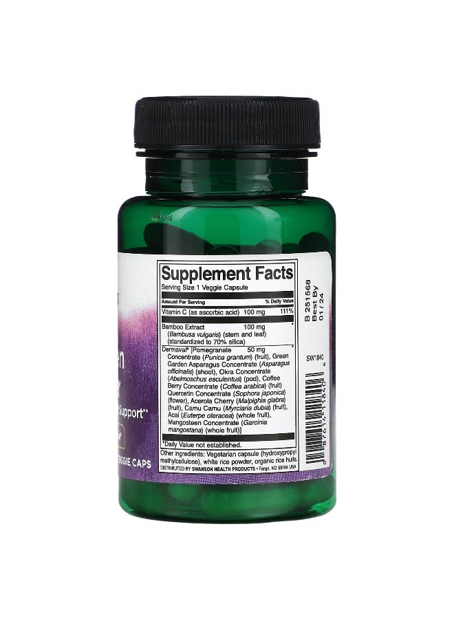 SWANSON سوانسون، مُعزز الكولاجين النباتي، 60 كبسولة نباتية - Image 2