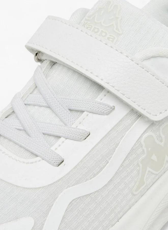 Kappa Girls' Logo Print Sports Shoes with Hook and Loop Closure