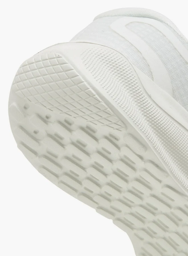 Kappa Girls' Logo Print Sports Shoes with Hook and Loop Closure