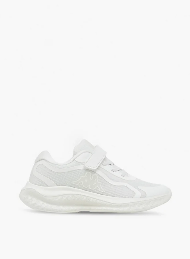 Kappa Girls' Logo Print Sports Shoes with Hook and Loop Closure